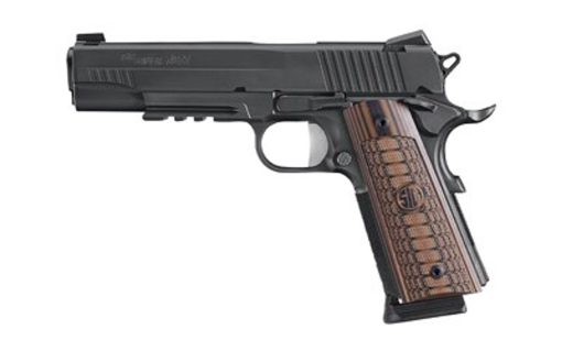 Buy Sig 1911, 45 ACP, 5In, Select, Black, Sao, Siglite, Select, (2) 8RD Steel Mag, Rail