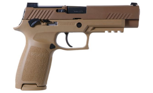 Buy SIG P320 M-17, 9mm, 4.7", 17rd, SIGLITE NS, Coyote Tan