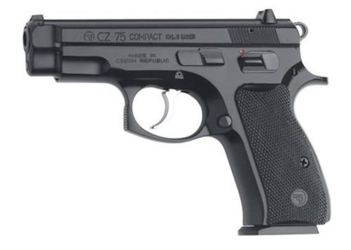 Buy CZ 75 Compact SA/DA 9mm, 3.8" Barrel, Black, Poly Grip, 10rd