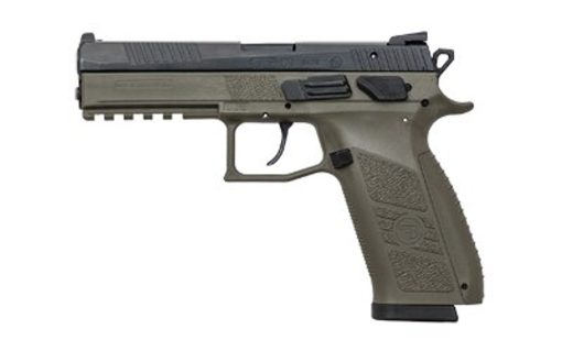 Buy CZ P-09, 9mm, OD Green Frame, Black Slide; NS - Interchangeable Back Straps - 10 rd Mags