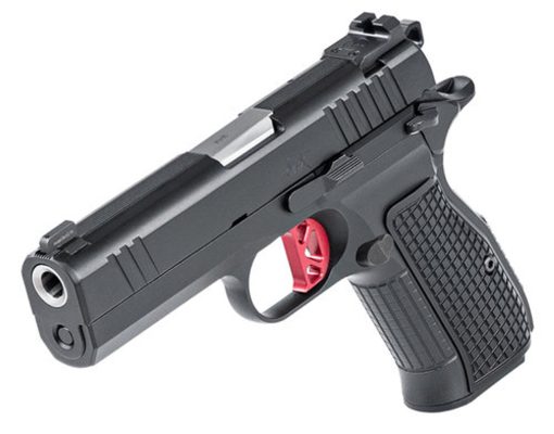 Buy Dan Wesson DWX Single Action Only,Compact, 9mm, 4" Barrel, Aluminum Frame, Black, Aluminum Grips, 15Rd, Ambidextrous Safety, Front Night Sight Blacked Out Rear Sights, No Rail