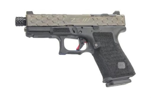 Buy Zev Technologies Glock 19, 9mm, Grey Hex RMR Cut Slide, Threaded, Zev Fulcrum Trigger