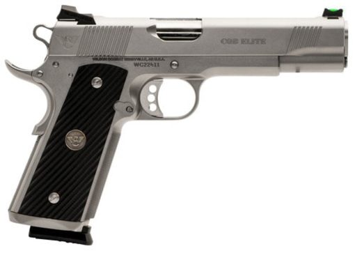 Buy Wilson Combat 1911 CQB Elite 45 ACP, 5" Barrel, G10 Diagonal Grip, Black, SS Slide, 8rd