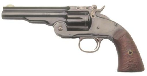 Buy Cimarron Firearms Model 3 Schofield .45 Long Colt 5" Barrel Blue Steel Finish Smooth Walnut Grip