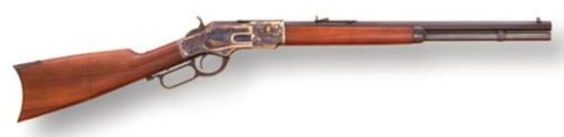 Buy Cimarron Firearms Model 1873 Short Rifle .357 Magnum 20" Octagon Barrel Blue Finish Case Hardened Frame Walnut Stock 10rd