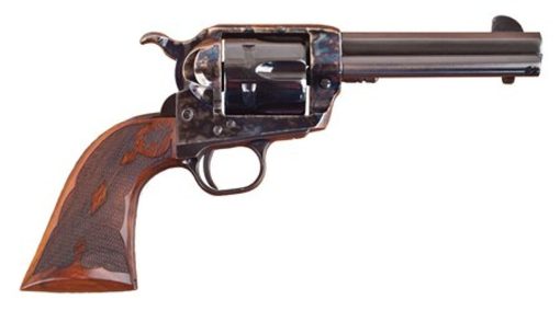 Buy Cimarron Firearms Eliminator-8 .357/.38 Special 4.75" Barrel Standard Blue Finish Case Hardened Pre-War Frame Walnut Checkered Army Grip