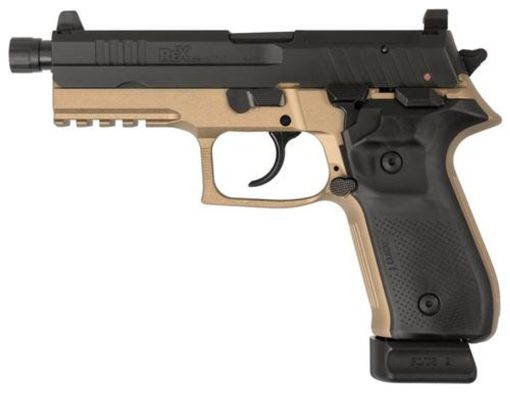 Buy Arex Rex Zero 1T Tactical, 9mm, 4.9" TB, 20rd, Flat Dark Earth Frame/ Black Slide