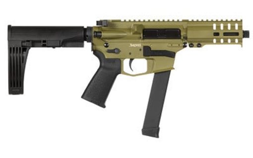 Buy CMMG MKGS Banshee Pistol, 9mm, 5" Barrel Bazooka Green Cerakote, Pistol Brace, 33rd Mag