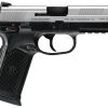 Buy FN America, FNX-45, DA/SA, Full Size, 45ACP, 4.5" Barrel, Polymer Frame, Matte Stainless Finish, Fixed Sights, Manual Safety, 10Rd, 2 Magazines