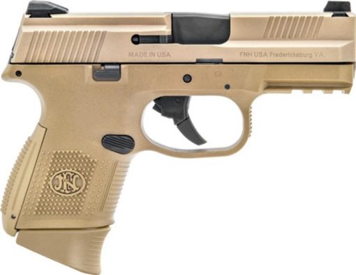 Buy FN FNS-9C 9mm Compact 3.6" Barrel Full Flat Dark Earth 12rd Mag