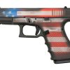 Buy Glock 19 Gen4 9mm, 4" Barrel, Battleworn USA Flag, 15rd