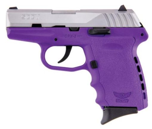 Buy SCCY CPX-2, O Manual Safety 9mm 3.1" Barrel SS Slide Finish Purple Frame 10rd Mag