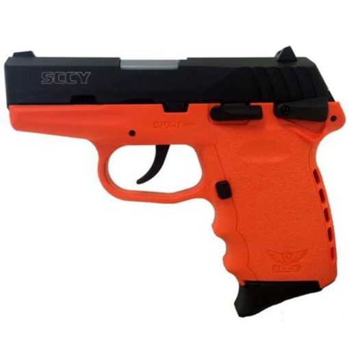 Buy SCCY CPX-1 Pistol, 9mm, 3.1", 10rd, Manual Safety, Orange Frame, Black Slide