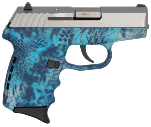 Buy SCCY CPX-2 Carbon 9mm, 3.1" Barrel, Kryptek Pontus Grip, Stainless Steel Slide, 10rd