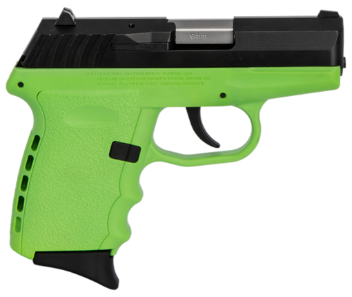 Buy SCCY CPX-2 Carbon 9mm, 3.1" Barrel, Lime Grip, Black Stainless Steel Slide, 10rd