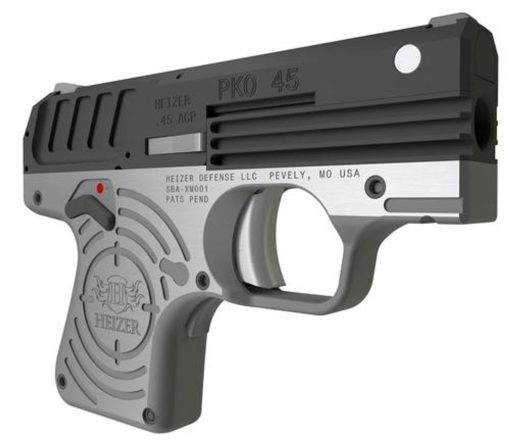 Buy Heizer PKO 45 ACP, 2.75", 5rd, Stainless Steel Frame, Black Slide