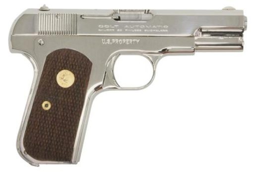 Buy Colt 1903 Hammerless 32 Automatic Colt Pistol (ACP) 3.75" Barrel Walnut Grips, Nickel, 8rd Mag