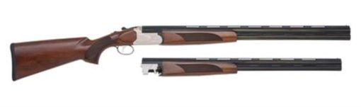 Buy Mossberg Silver Reserve II Field Combo 2-Barrel Set 12 Ga/28" Barrel and 20 Ga/26" Barrel 3" Chamber Silver Receiver Black Walnut Stock