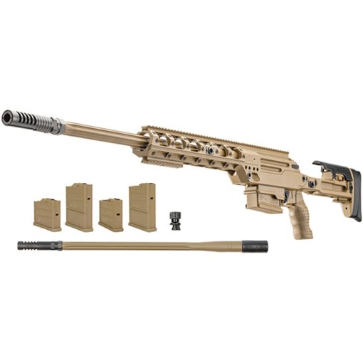 Buy FN Ballista Dual Caliber Kit 338 Lapua-308 Win, 338 Laupa- 26" Heavy Fluted Barrel, 308 Win- 24" Barrel, Flat Dark Earth, Folding Stock, 5rd and 8rd