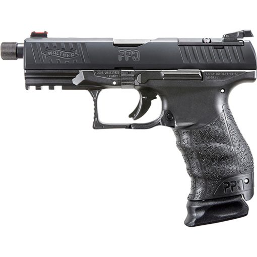 Buy Walther PPQ Classic Q4 TAC Striker Fired, Full Size 9mm, 4.6" Threaded Barrel, Polymer Frame, Black Tenifer Finish, 3 15Rd