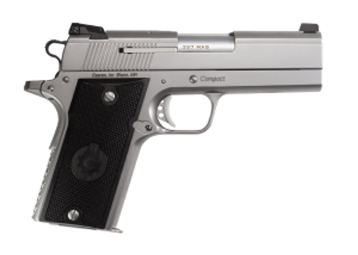 Buy Coonan Compact 357 Mag, 4", Satin Stainless, Fixed Night Sights, Black Alum Grips, 2 Mags (Special Order)