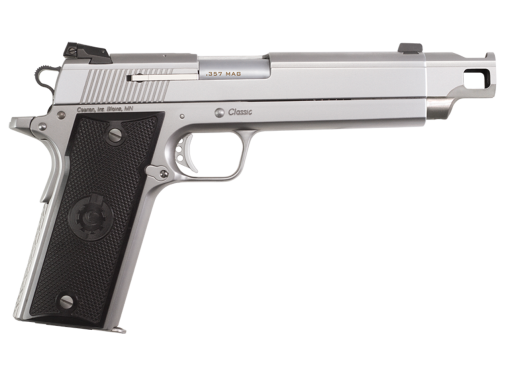 Buy Coonan Compensated 357 Mag, 5.7", Satin Stainless, Adj. White Dot Sights, Black Alum Grips, 2 Mags (Special Order)