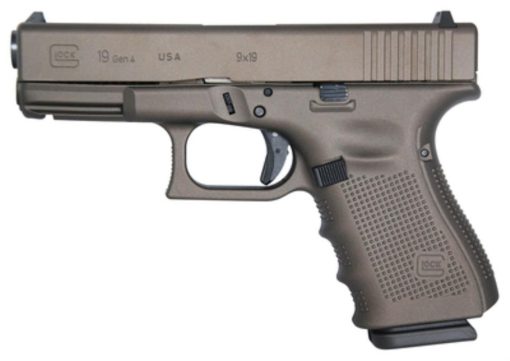 Buy Glock 19 Gen4 Tactical Bronze Cerakote 9mm 4" Barrel USA Made 15rd Mag