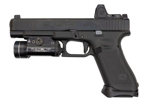 Buy Glock G34 Gen5 MOS 9mm, Used, 5.3" Barrel, Suppressor Sights, Front Serrations, 17rd