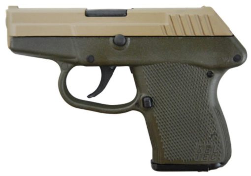 Buy Kel-Tec P-32 .32 ACP 2.68" Barrel Cerakote Tan Slide Cerakote Olive Drab Green Grip/Frame Double Action Only 7rd