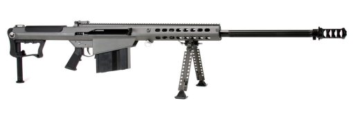 Buy Barrett M107A1 50 BMG, 29" Barrel, Gray Cerakote Finish, Synthetic Stock, 10Rd, Front/Rear Flip Sights, 10Rd, 1 Magazine, Bipod, Pelican Hard Case