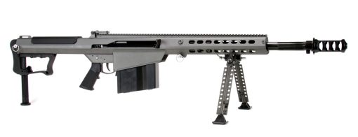 Buy Barrett M107A1 50 BMG, 20" Barrel, Gray Cerakote Finish, Synthetic Stock, Front/Rear Flip Sights, 10Rd, 1 Magazine, Bipod, Pelican Hard Case