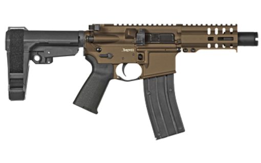 Buy CMMG Mk4 Banshee 22LR, 4.5" Barrel, Midnight Bronze, RipBrace Brace, KAK Slim Flash Can, Threaded 1/2-28, RML4 Hand Guard, Magpul MOE Grip, 25rd