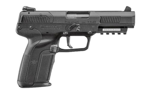 Buy FN Five seveN, Striker Fired, Full Size, 5.7x28mm, 4.8" Barrel, Polymer Frame, Black, Ambidextrous, Adjustable Sights, 20Rd, 2 Magazines