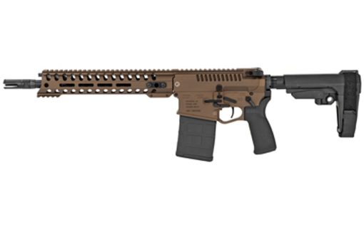 Buy POF Revolution DI Pistol 308 Win, 12.5" Barrel, Dictator Gas Block, 11.5" Renegade Rail, SB-A3 Brace, Cerakote Burnt Bronze