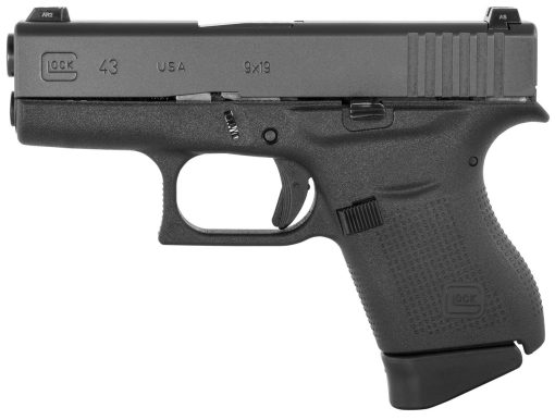 Buy Glock G43 Subcompact 9mm, 3.41" Barrel, Glock Night Sights, Black, 6rd