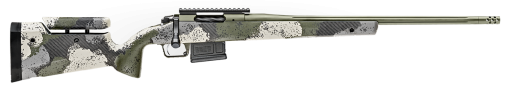 Buy Springfield Model 2020 Waypoint 6.5MM Creedmoor, 22" Fluted Stainless Barrel, SA Radial Brake, Green, Mil-Spec Green Cerakote, Evergreen Camo Adj Carbon Fiber Stock M-LOK, TriggerTech Adj Trigger, AICS 5rd Mag