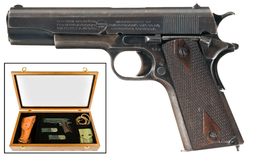 Buy Remington 100th Anniversary of WWI UMC Commemorative 1911 45 ACP 5" Barrel, Wooden Glass-Top Presentation Case