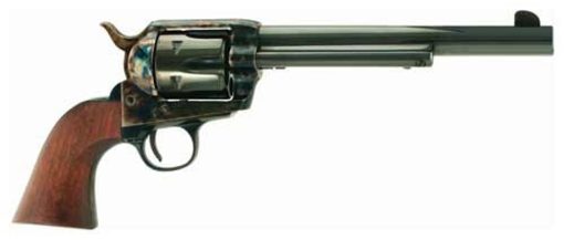 Buy Cimarron Frontier 45 Colt , 7 1/2" Barrel, Color Casehardened, Blued, Walnut, 6rd