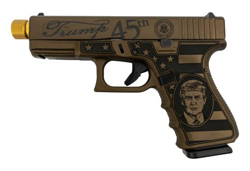 Buy Glock 19 Gen4 Trump MAGA Limited Ed., 9mm, 4.6" Zaffiri TiN TB, Burnt Bronze, 3x 15rd