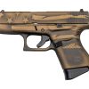 Buy Glock 43 USA 9mm, 3.39" Barrel, Fixed Sights, Battleworn Bronze Distressed Flag, 6rd