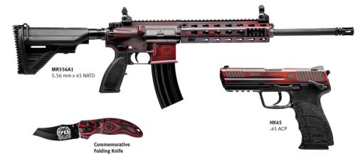 Buy HK 70th Anniversary Kit 1 of 70 MR556A1 & HK45, Red Battle Worn Cerakote, Explorer Case