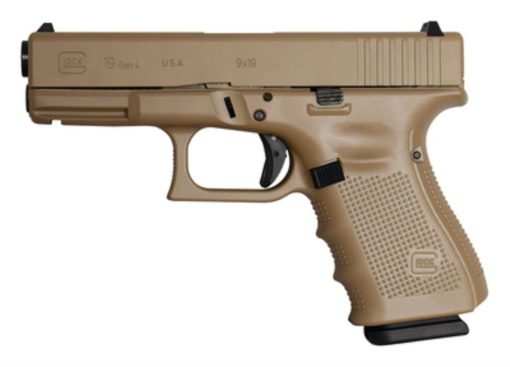 Buy Glock G19 Gen4 9mm, 15rd, FS, Combat Coyote Tan Cerakote