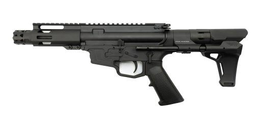 Buy MCM DS9-S 9mm Rear Charging Pistol, 5" Barrel, MP5 Mag, Strike Industries PWD Brace, Black Cerakote