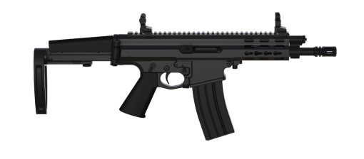 Buy Robinson Arms XCR-L Pistol 5.56/223 7" Barrel Keymod Rail, Black Finish Tailhook Brace