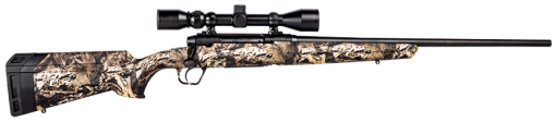 Buy Savage Axis XP Camo, 270 Winchester, 22" Barrel, Black Color, Mossy Oak Break-Up Country Polymer Stock, Weaver 3-9x40 Scope, 4Rd, Detachable Box Magazine