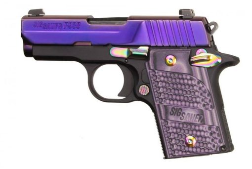 Buy Sig P938 9mm, 3" Barrel, Purple Purple Lava Finish, Purple G10 Piranha Grips, 6rd