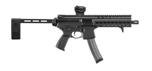 Buy Sig MPX AR-15 Pistol, SIG Red Dot Sight 9mm 8" Barrel KeyMod Rail, Black, Pivoting Brace 30rd Mag