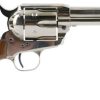 Buy Standard Mfg Single Action Revolver 45 Colt 4.75" Barrel, Nickel Plated, Walnut 2 Pc Grip