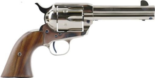 Buy Standard Mfg Single Action Revolver 45 Colt 4.75" Barrel, Nickel Plated, Walnut 2 Pc Grip