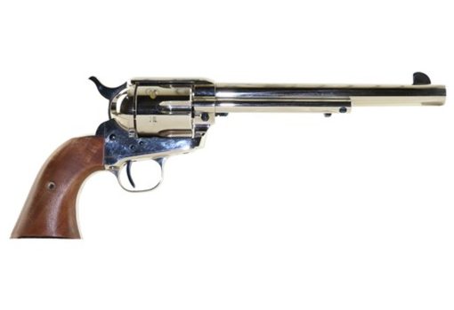 Buy Standard Mfg Single Action Revolver 45 Colt 7.5" Barrel, Nickel Plated, Walnut 2 Pc Grip